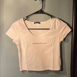 White European crop top